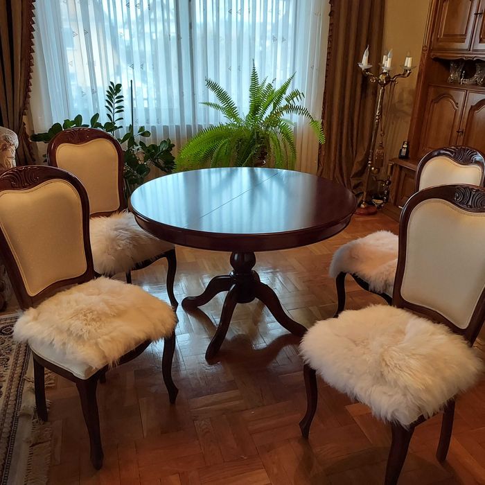 Skóra Owcza-Skóry Owcze 2x Podkładka na Krzesło