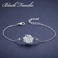 Bransoletka s3 Białe Złoto, Black Franko, czarny spinel