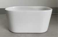Osłonka doniczki ceramiczna Capri 25x13.5cm biała