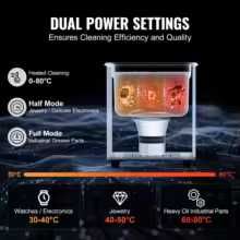 Máquina de limpeza ultrassônica VEVOR 15Litros 360W