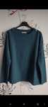 Sweterek Sessùn ciemny turkus cotton nietoperz r.L 40