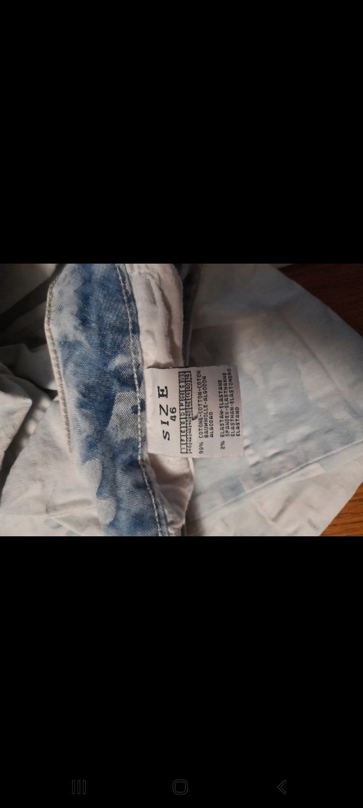 Spodnie jeans moro