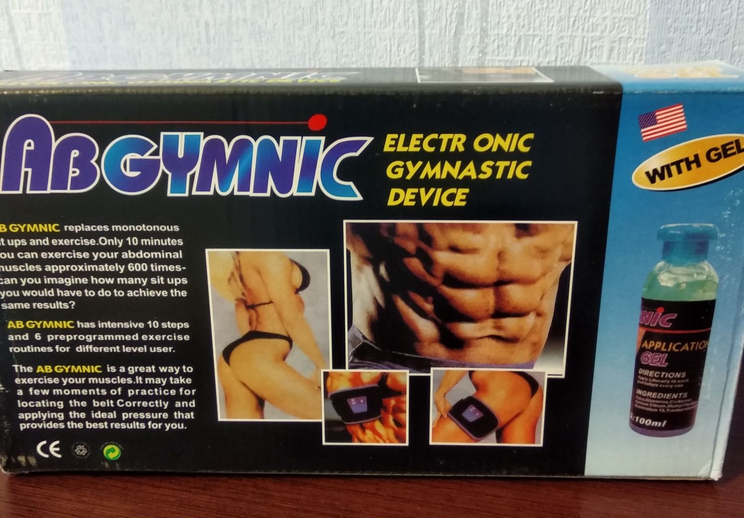 Массажер пояс миостимулятор для похудения AbGymnic