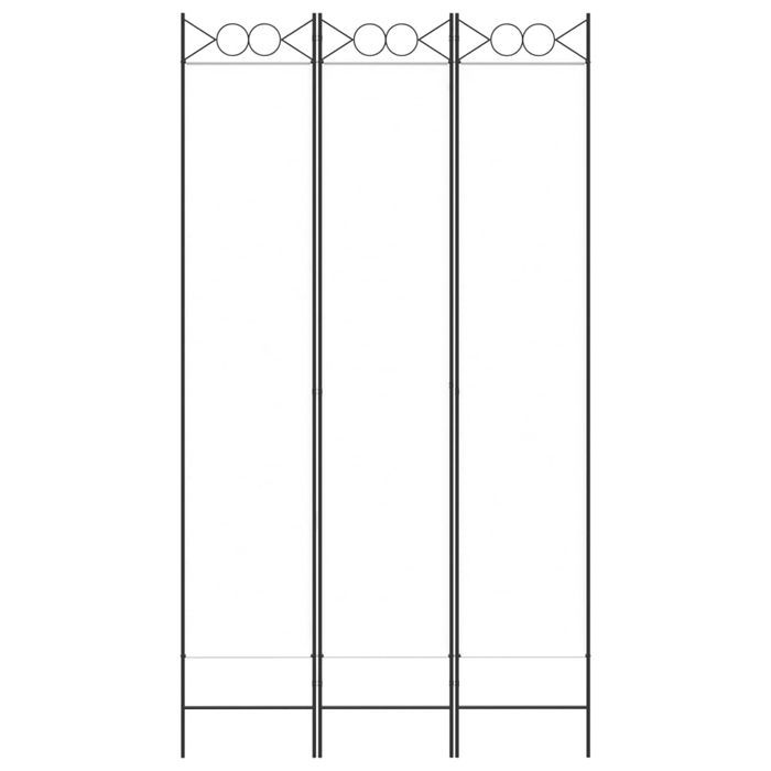 Vidaxl Parawan 3-Panelowy, Biały, 120X220 Cm, Tkanina