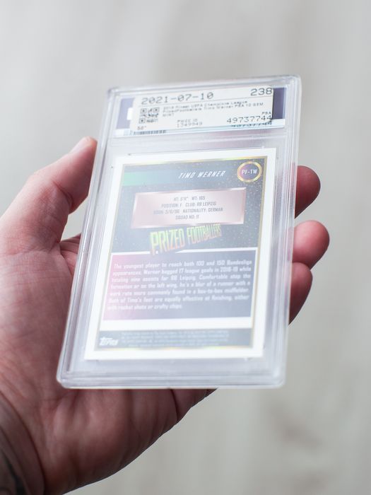 2019 Timo Werner Topps Finest UCL Prized Footballers Carta