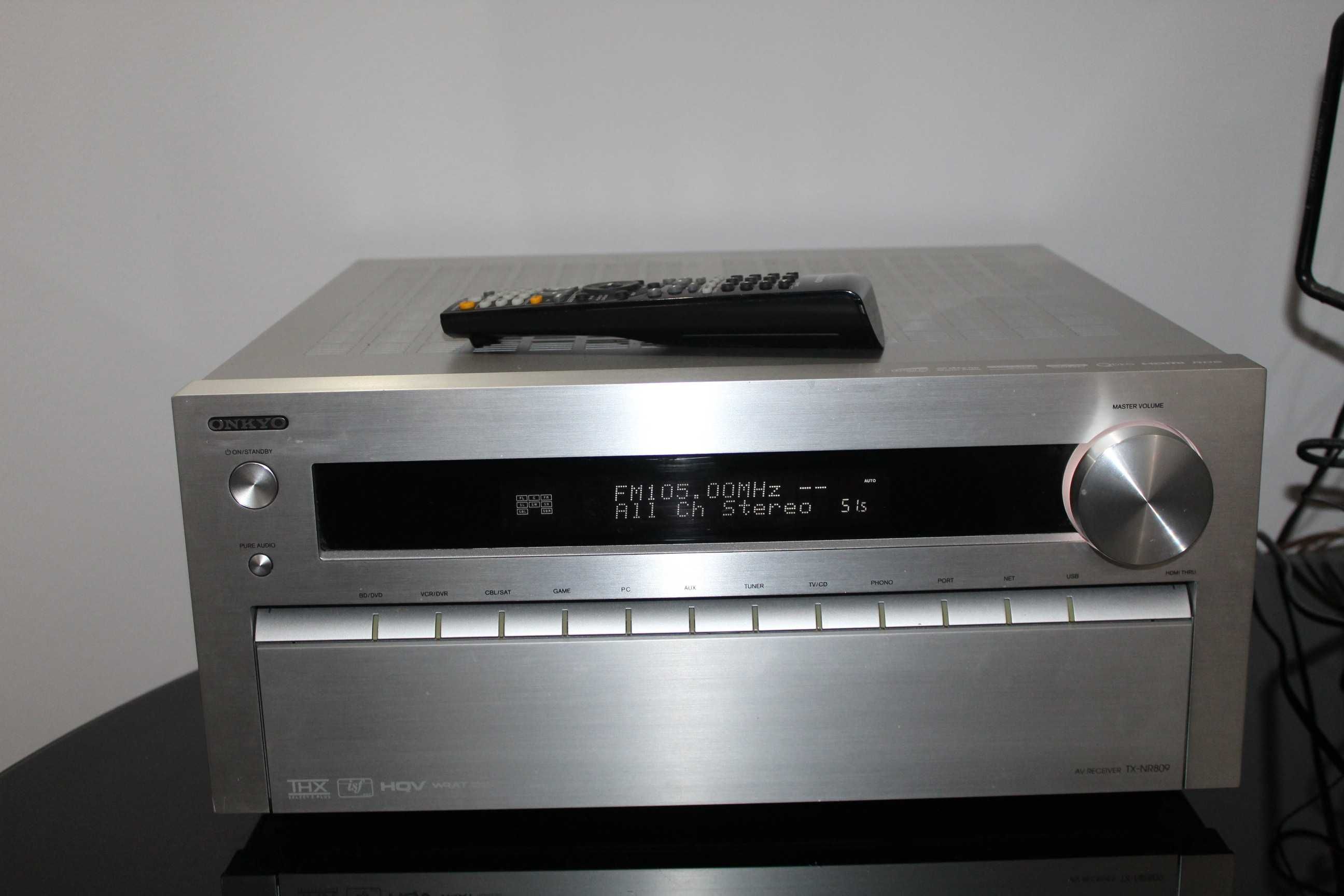 ONKYO TX-NR809 Amplituner kino domowe 7.2 USB hdmi r.internet Wysyłka