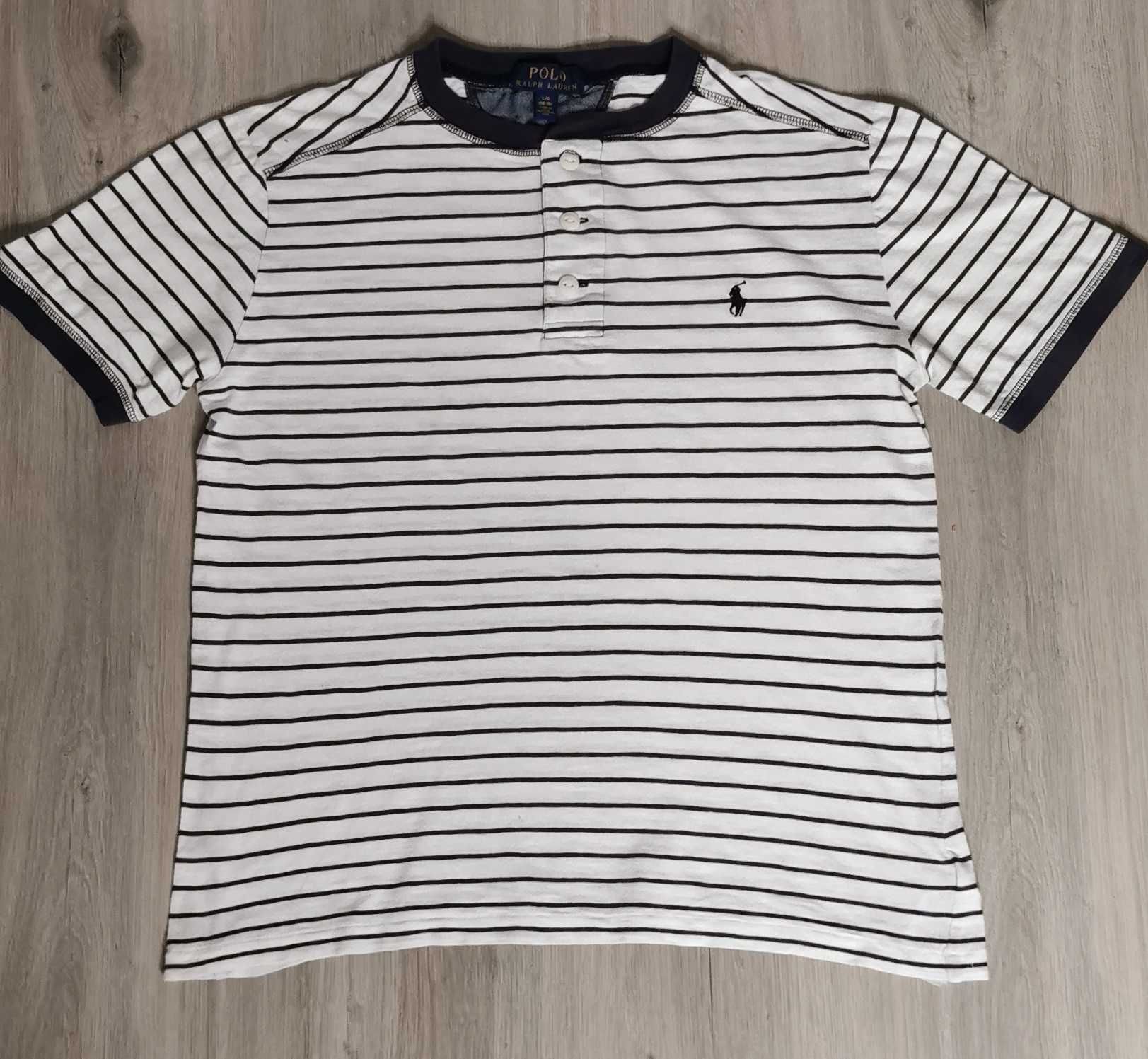 T-shirt koszulka Polo Ralph Lauren w paski rozmiar 176cm 14-16lat