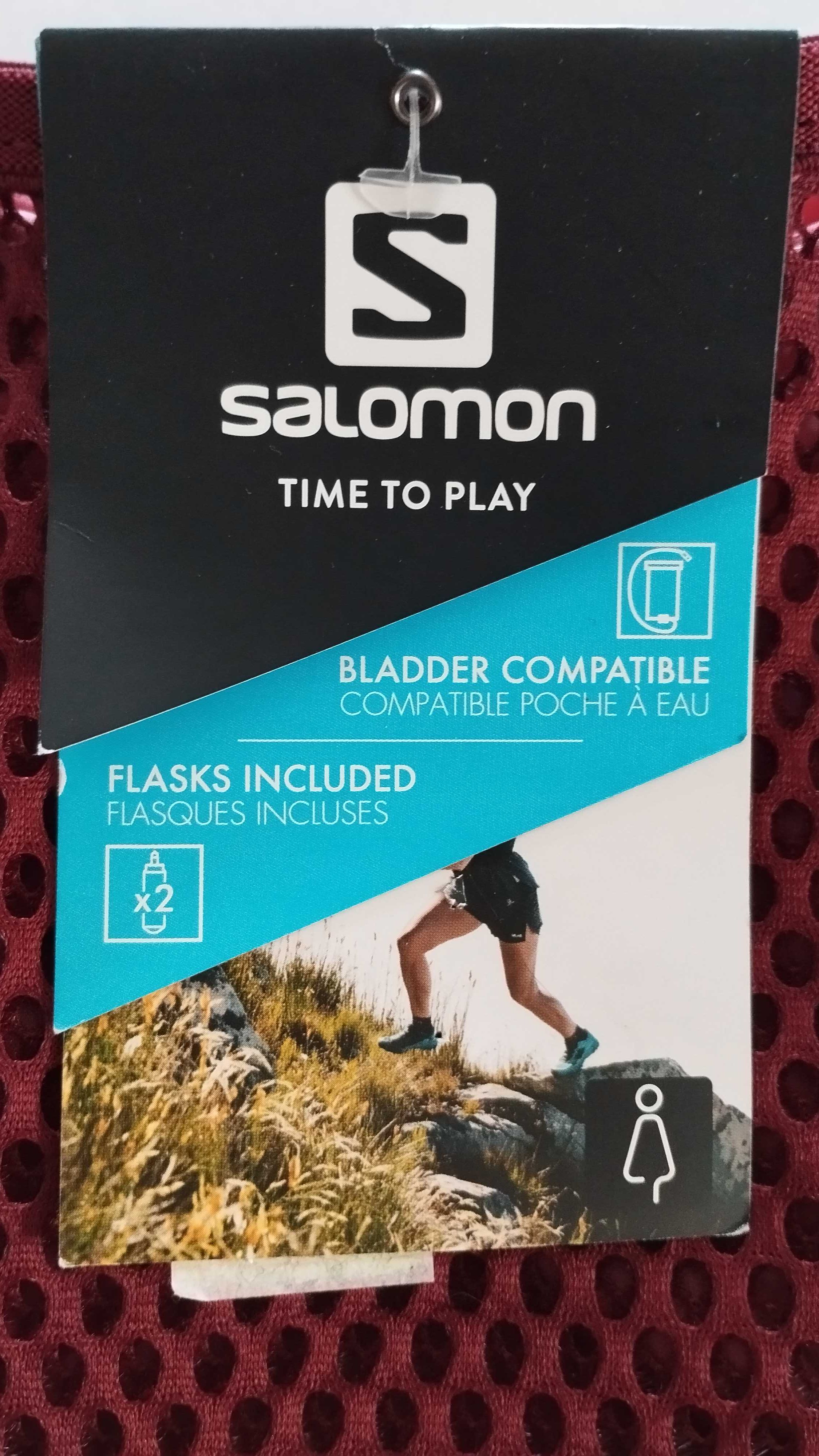 NOWA kamizelka biegowa Salomon Active Skin 8W - rozm. S + 2 flasks