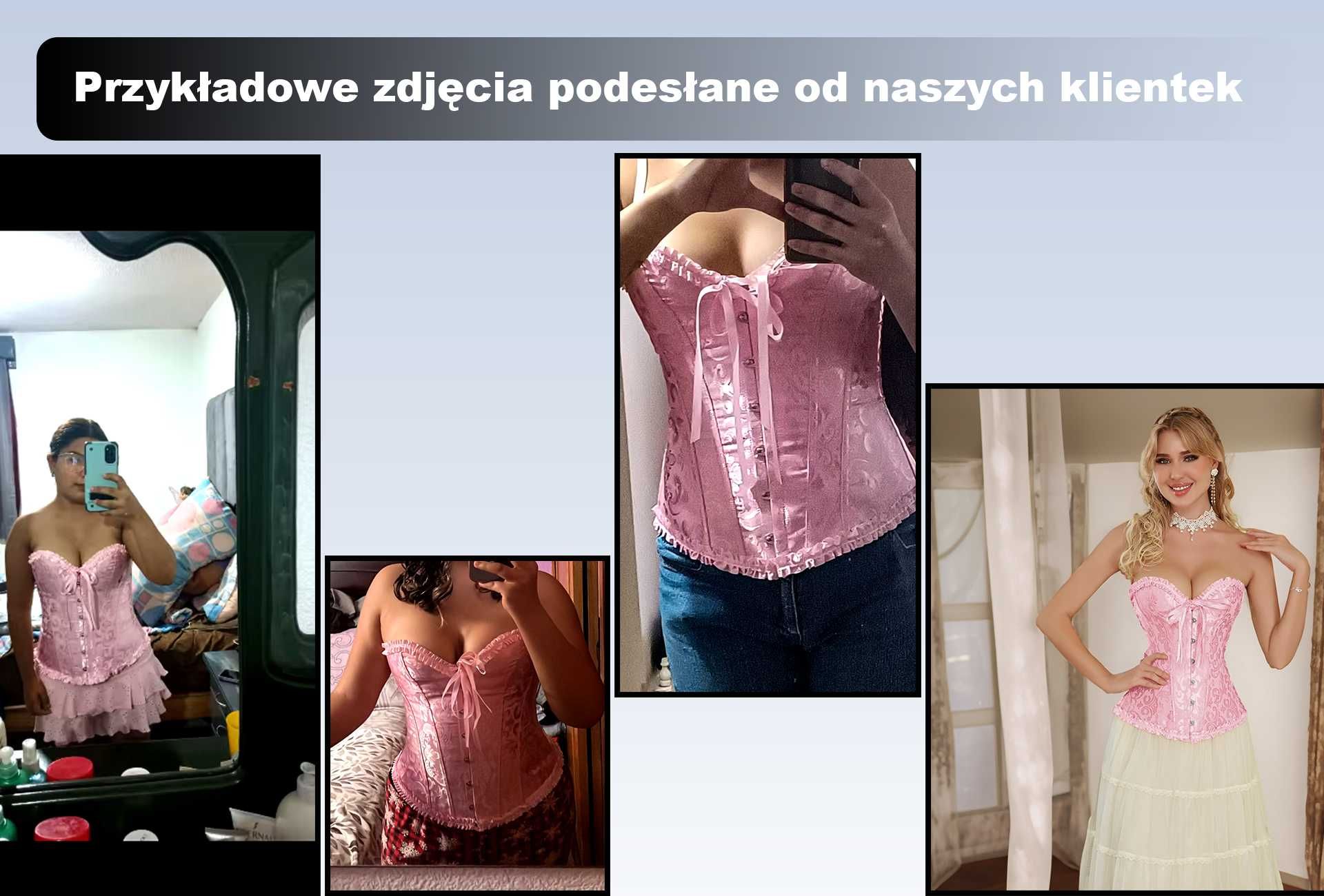 Seksowny Gorset Modelujący z Efektem Wyszczuplenia Powiększający Biust