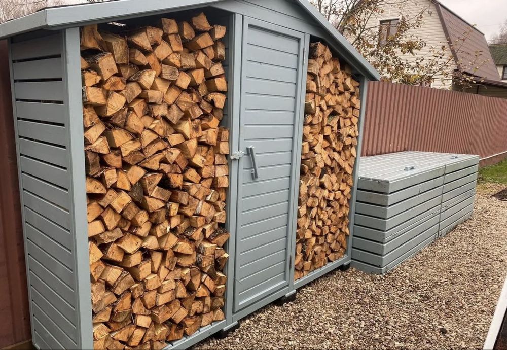 Дровница вулична с хоз.блоком
