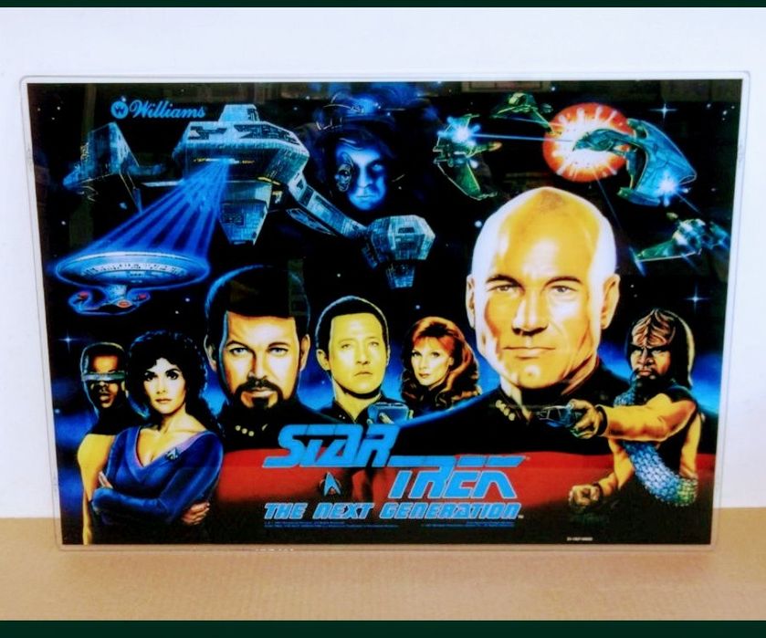 Quadro antigo Painel Original de Flippers STAR TRECK