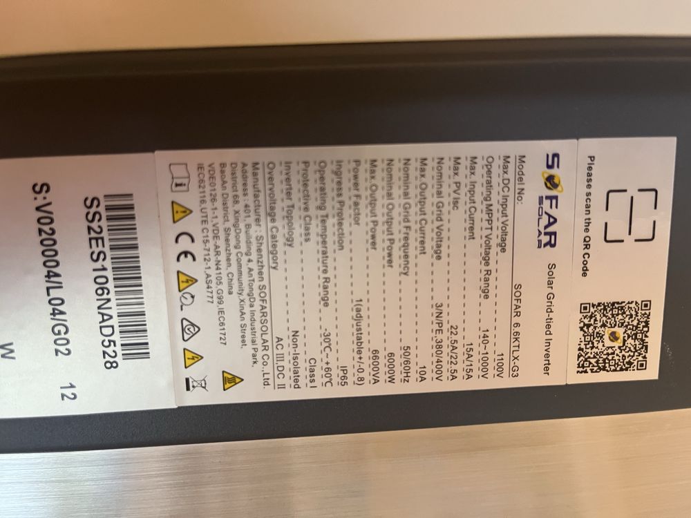 Falownik Sofar Solar 6.6 KTLX G3