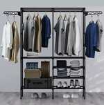 Вішалка для одягу Simple Coat Rack Double Row з полицями