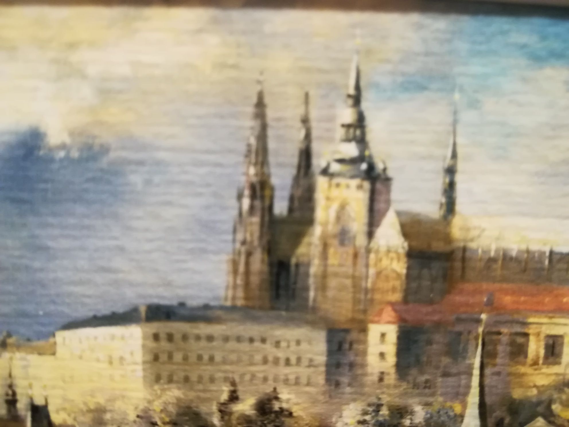 Akwarela Tjutjunnik Vasilij Most w Pradze. Mnóstwo szczegółów i detali