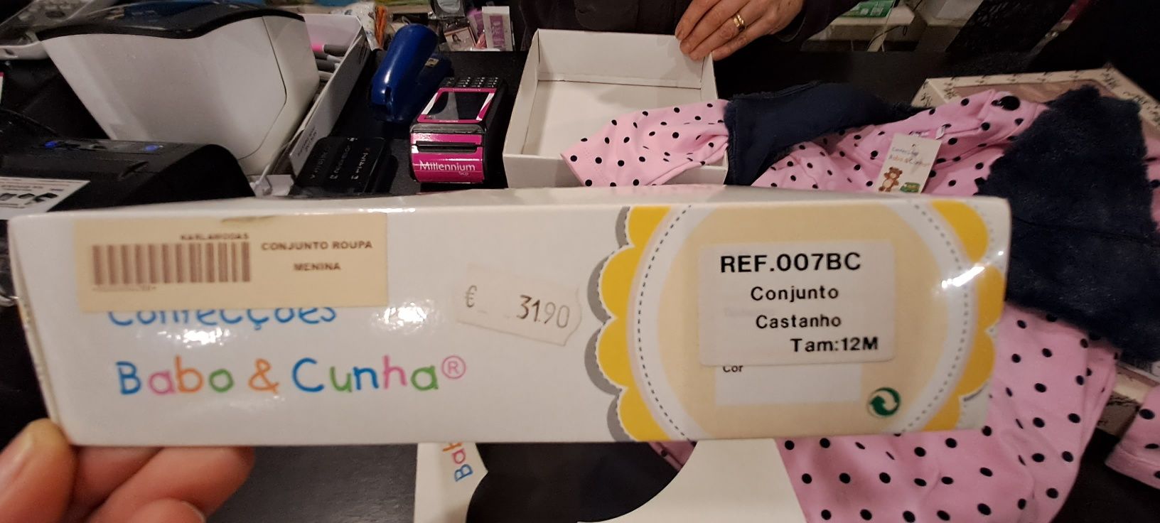 Conjunto roupa bebé menina, produto Outlet Saldos