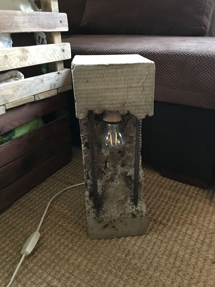 Lampa betonowa loft