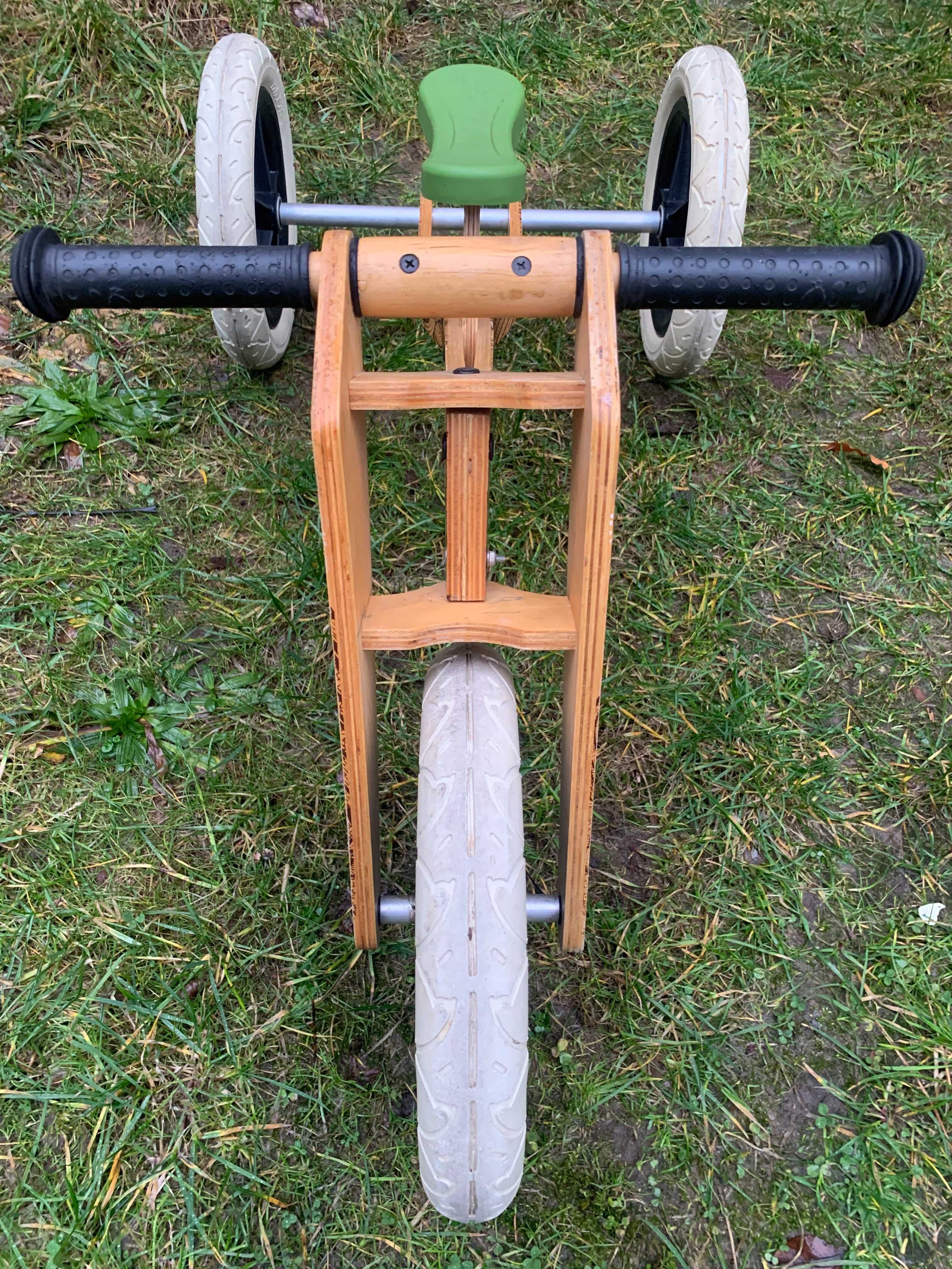 Drewniany Rowerek biegowy Trójkołowy Wishbone