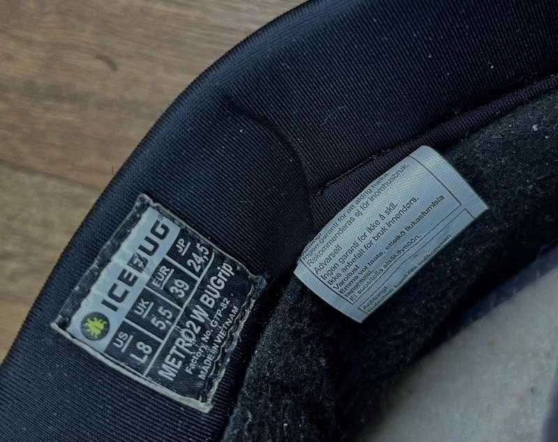 Черевики icebug metro2 w bugrip чорні жіночі зимові ботінки кросівки