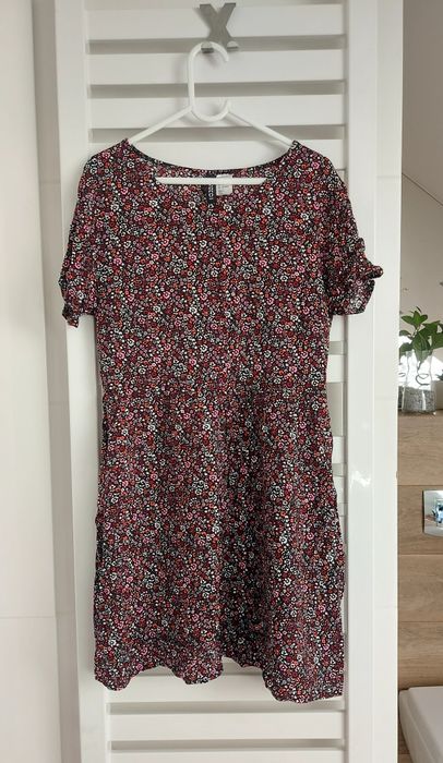 Sukienka kwiatki H&M rozmiar 34 Xs