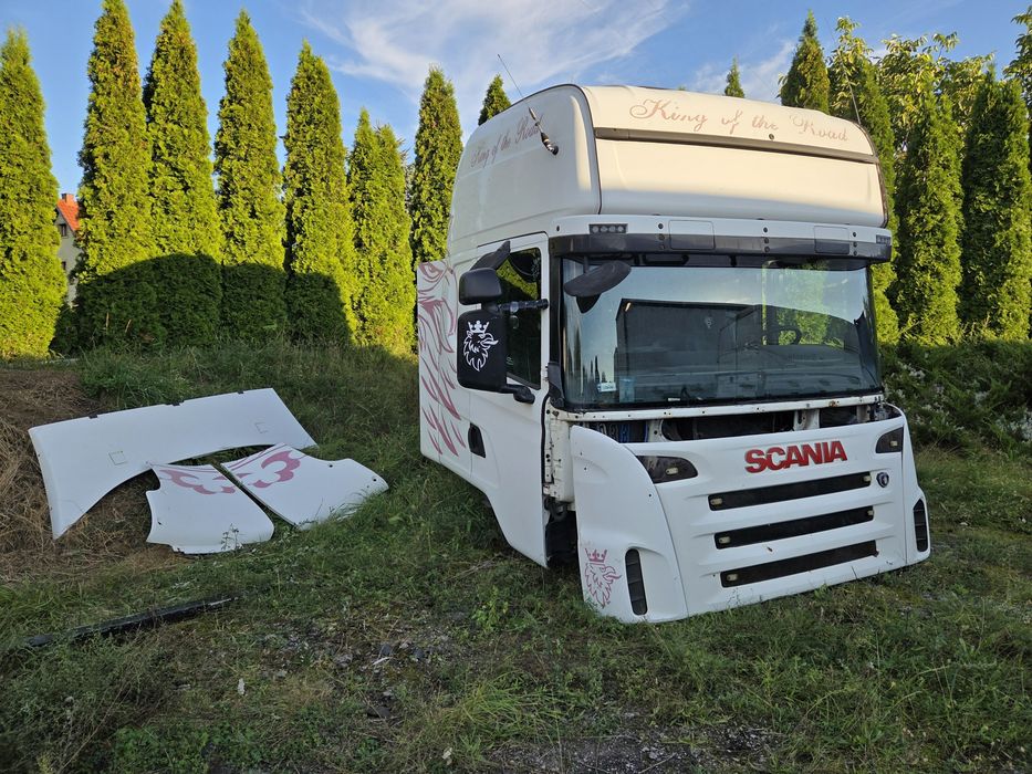 Kabina scania R , maska scania r , owiewki , komplet,  okazja