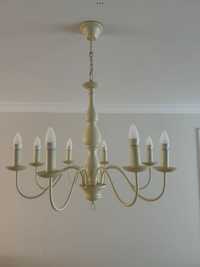 Lampa wisząca żyrandol Candellux Bellagio kremowa 8-ramienna