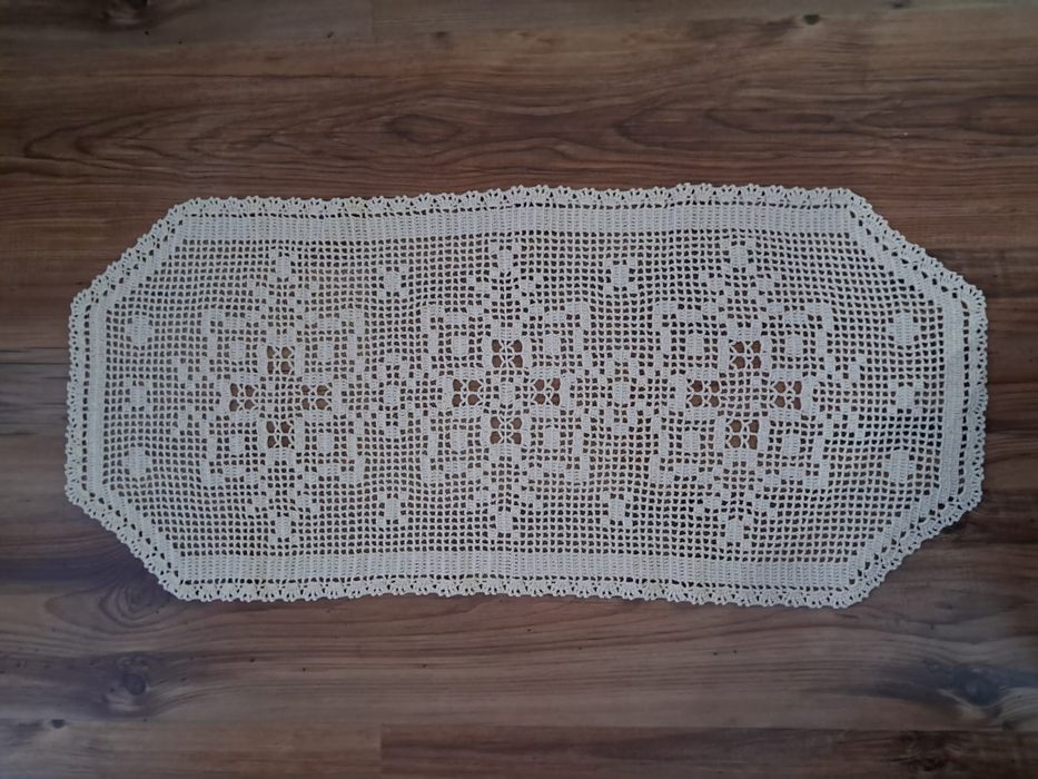 Serwetka szydełko beżowa