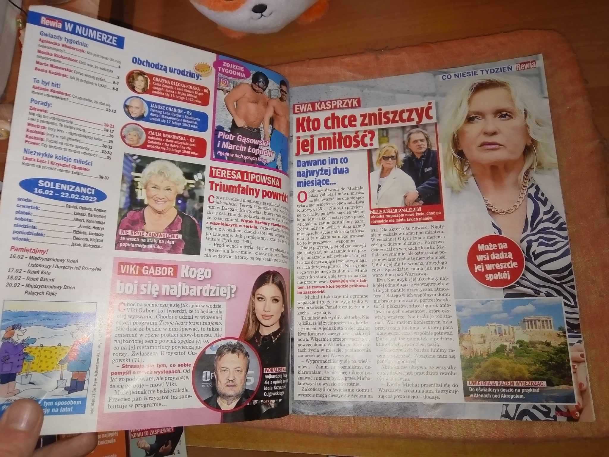Tygodnik Rewia zbliża do gwiazd nr 7 luty 2022 gazeta