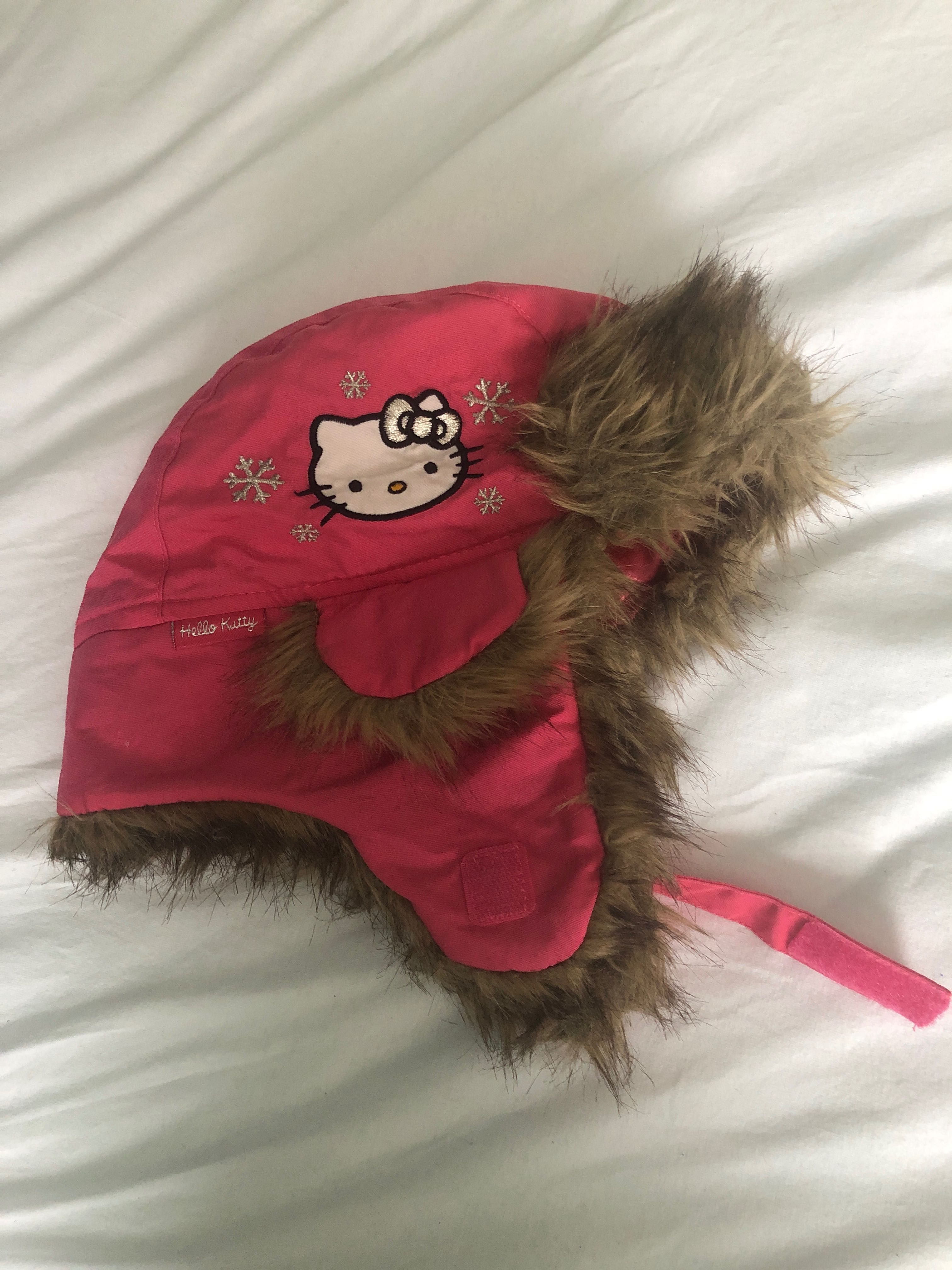 Watowana czapka z nausznikami H&M  Hello Kitty 122/128