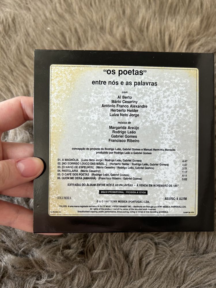 “Os Poetas… Entre nós e as palavras” CD Single Promocional