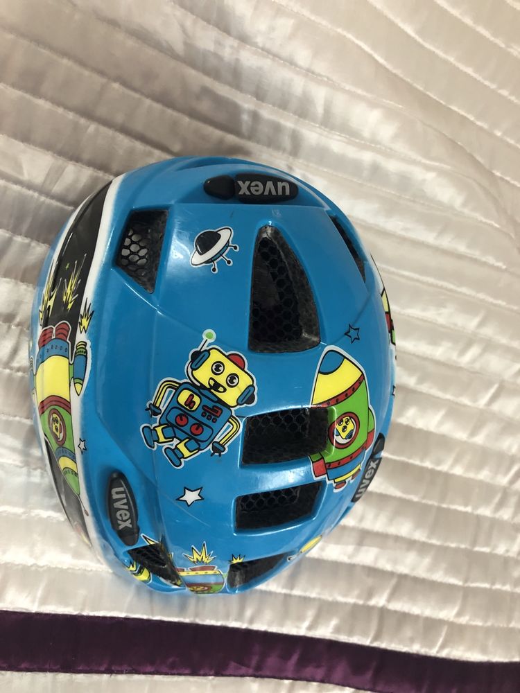 Kask UVEX KID 2 Rakiety roboty super stan