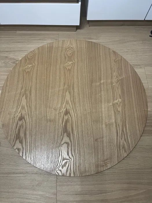 Okragły blat drewniany DĄB 120 cm