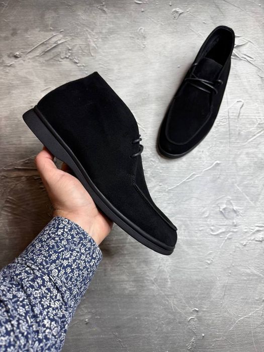 Черевики Зимові чоловічі Замшеві Лофери LORO PIANA! Замша + БАЙКА!