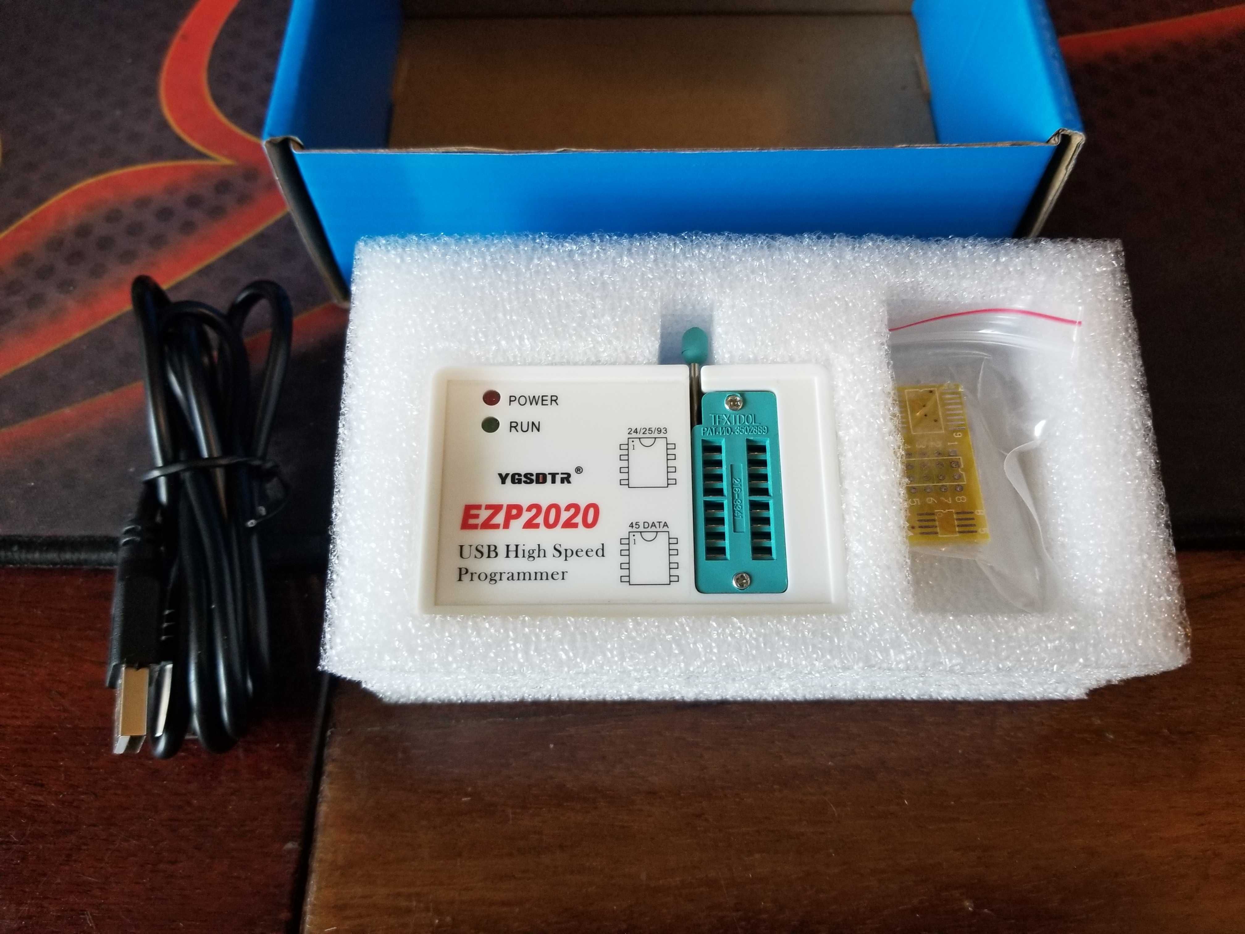 EZP2020 USB програматор FLASH 24/25/93/45 BIOS (не minipro tl866)