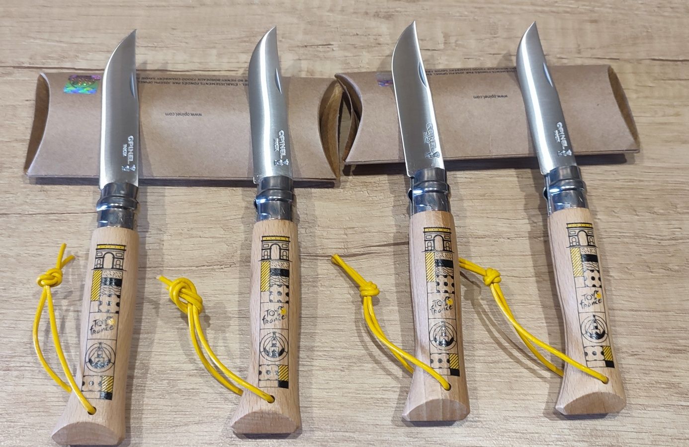 OPINEL Tour De France Black and Yellow ніж колекційний гравірування