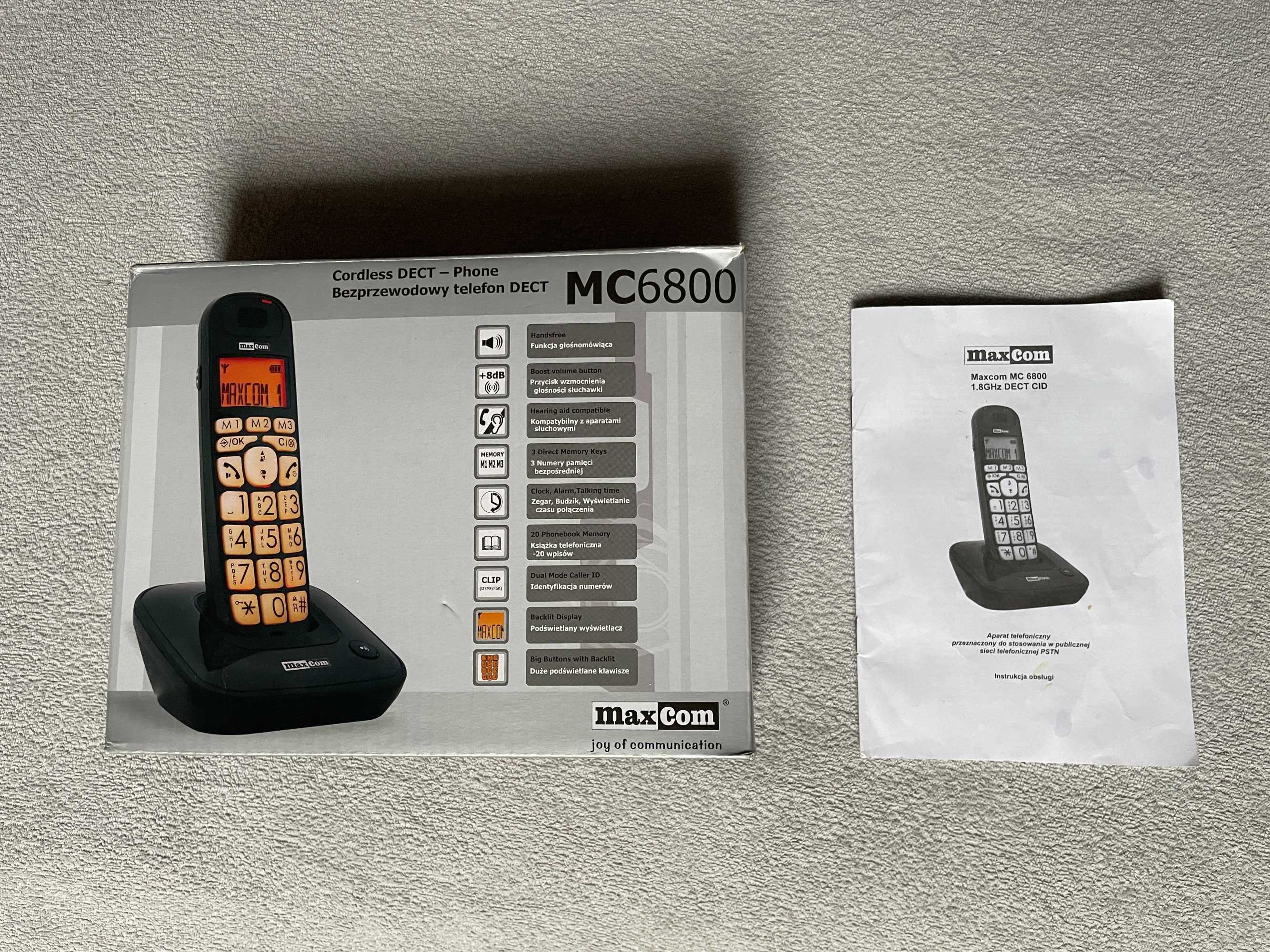 Telefon MAXCOM MC6800 kolor biały