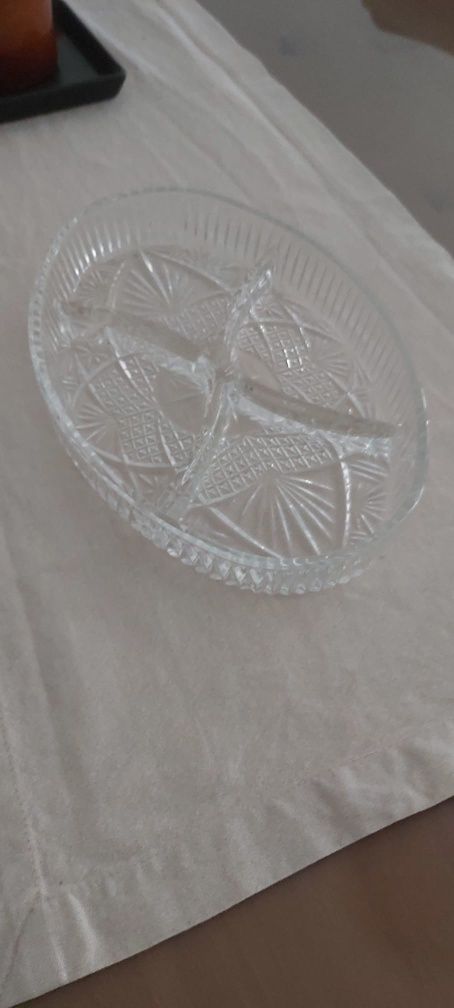 Travessas de Cristal p/ Aperitivos