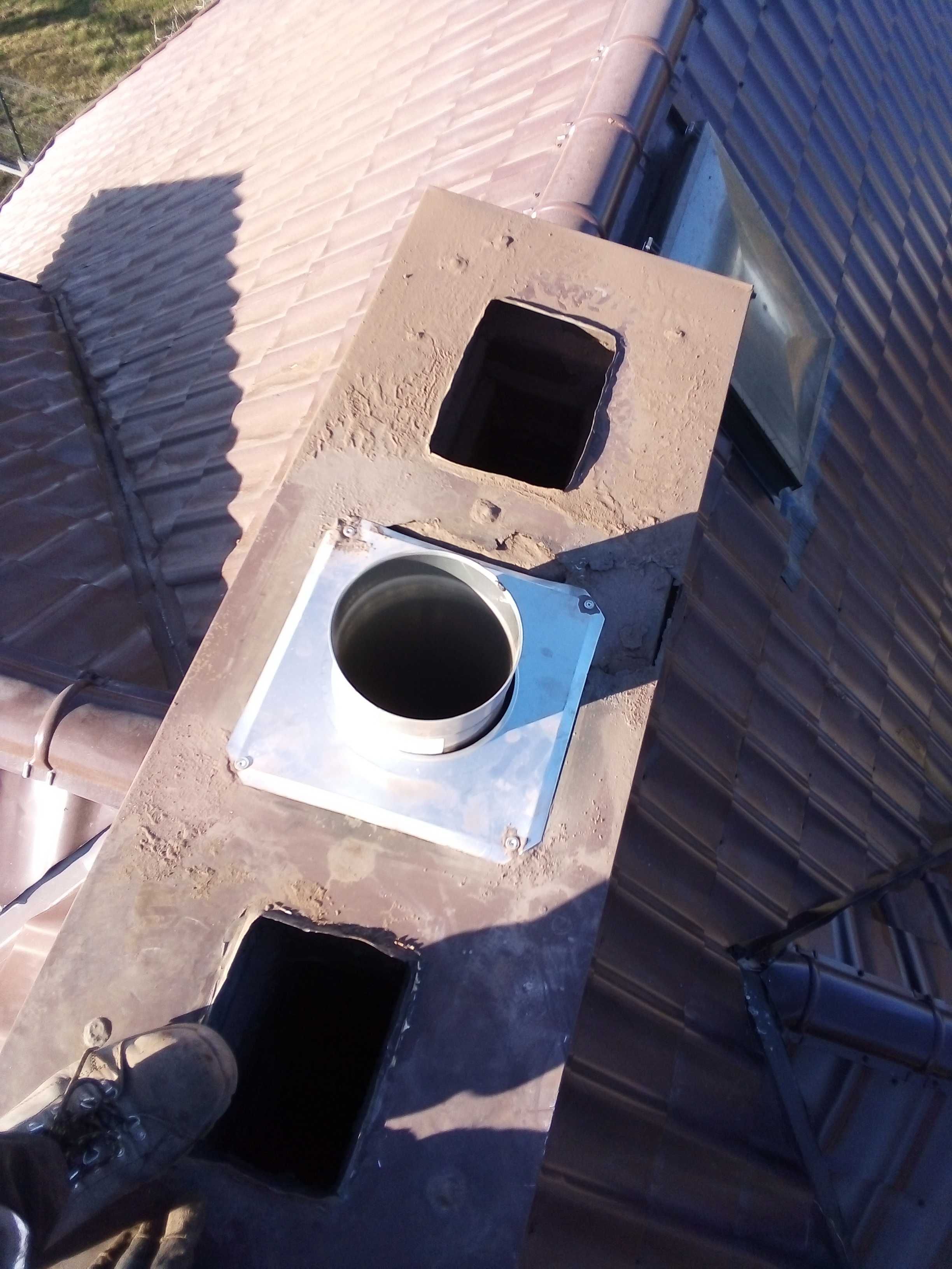 Montaż Systemów kominowych Schiedel Frezowanie komina rozwiercanie