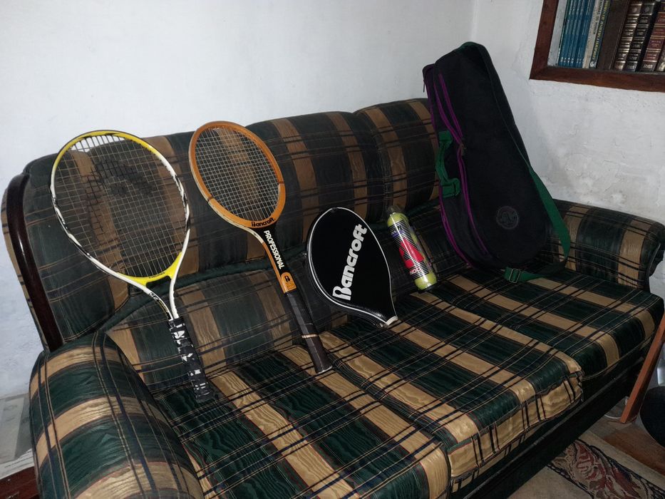 Conjunto duas raketes+saco+ bolas novas