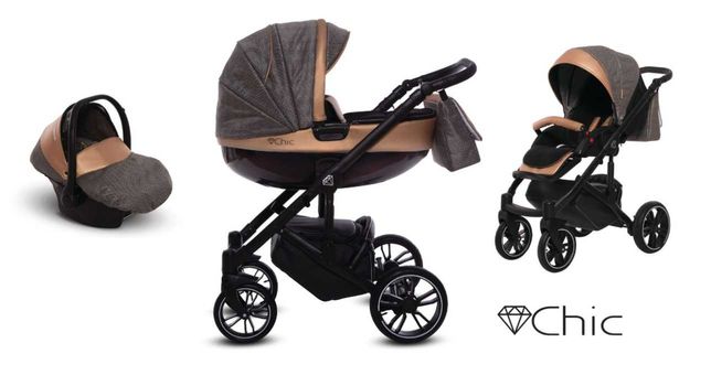 NOWY wózek Babyactive CHIC 3w1 - elegancki i praktyczny