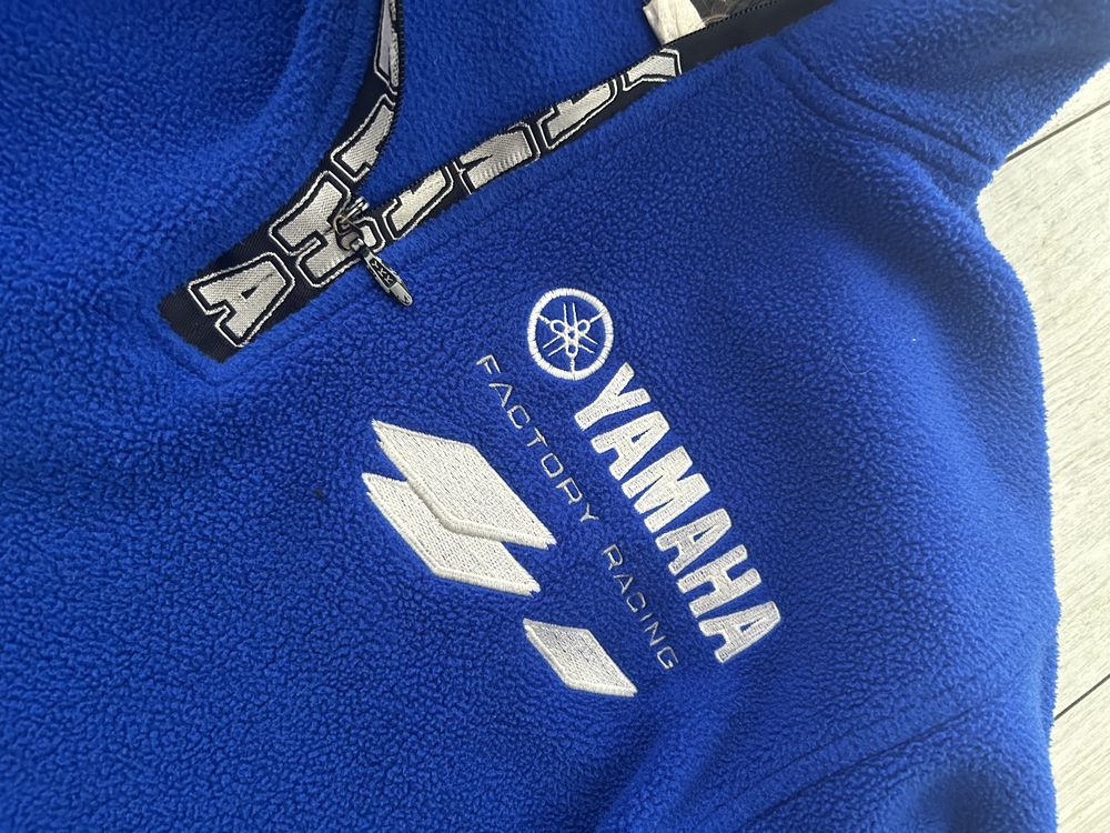 Granatowy polar bluza polarowa ciepła krótka Yamaha M 38