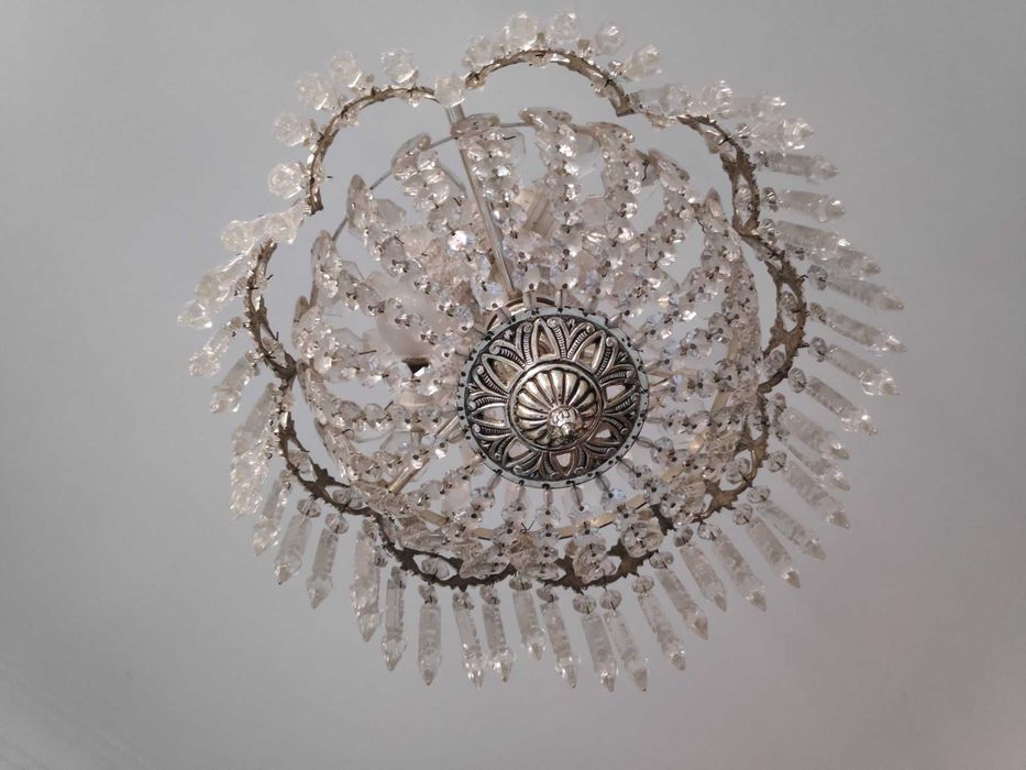 Candeeiro Lustre de teto anos 70