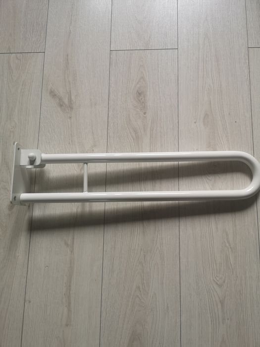 Uchwyt łazienkowy dla niepełnosprawnych prosty uchylny