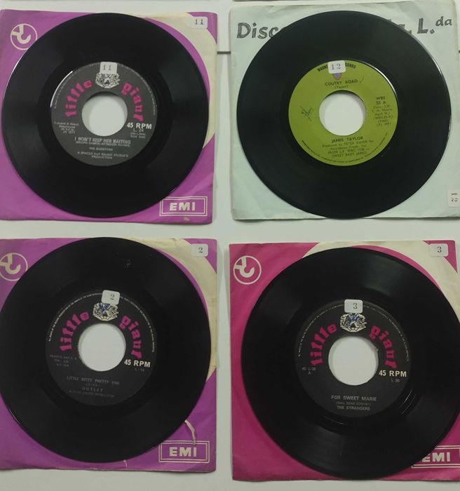 Discos antigos Vinil 7' single (pequenos)