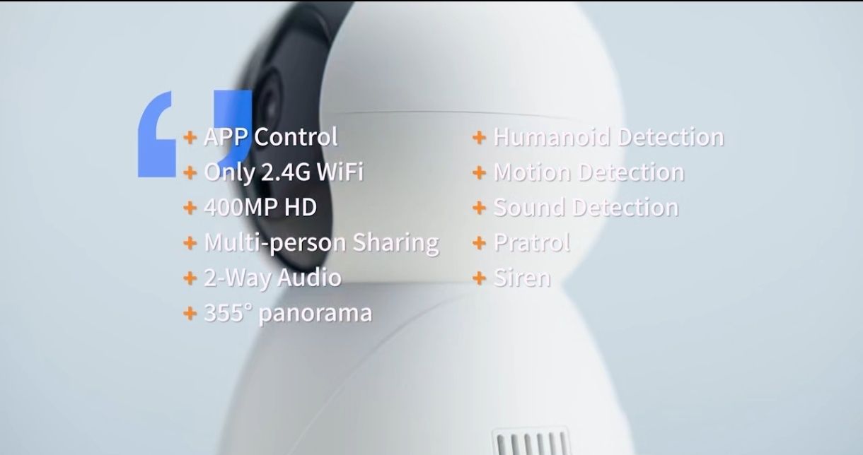 Kamera monitoringu WiFi/ podgląd przez Internet - obrotowa