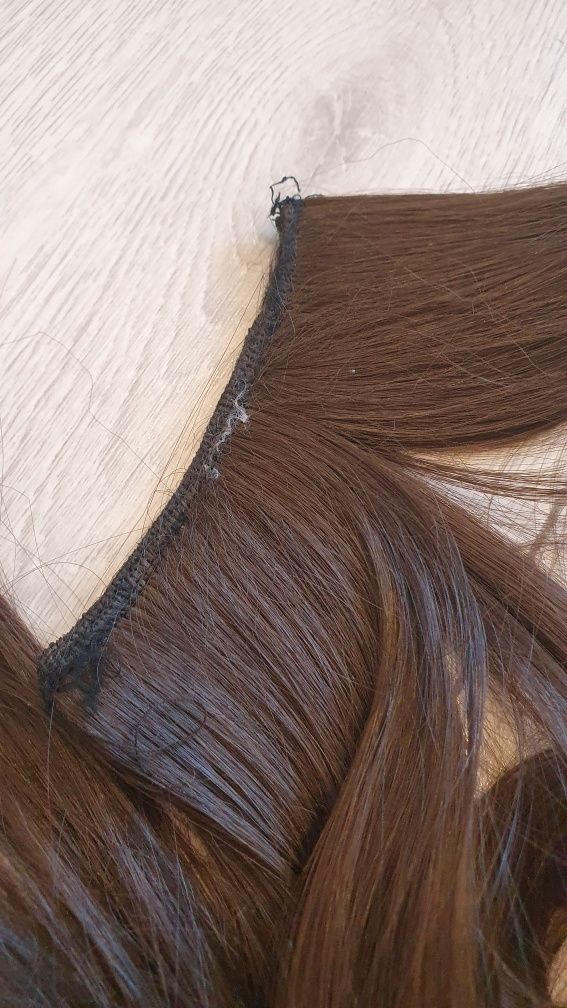 Накладні треси штучне волосся колір 6.0