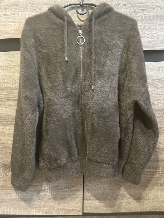 Кофта альпака ангора коричнева