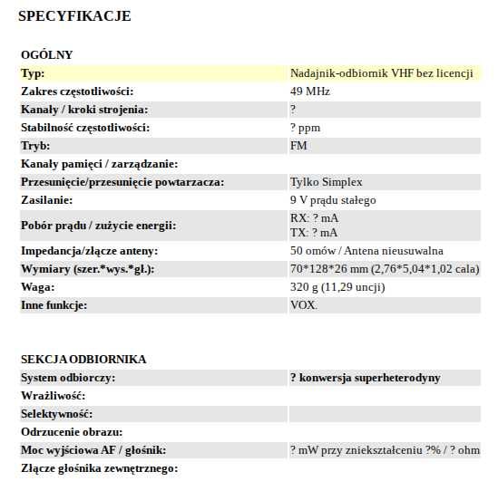 Zestaw krótkofalówek ALAN RC-1000