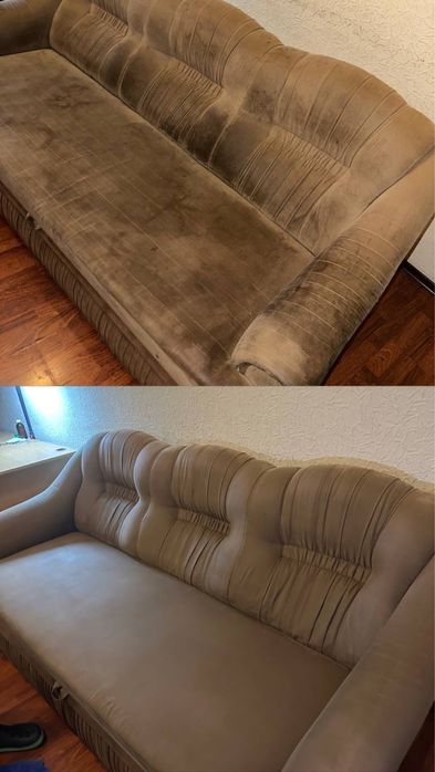 Чистка мʼяких меблів Київ. забруднення і запах, Ліжко, диван стільці