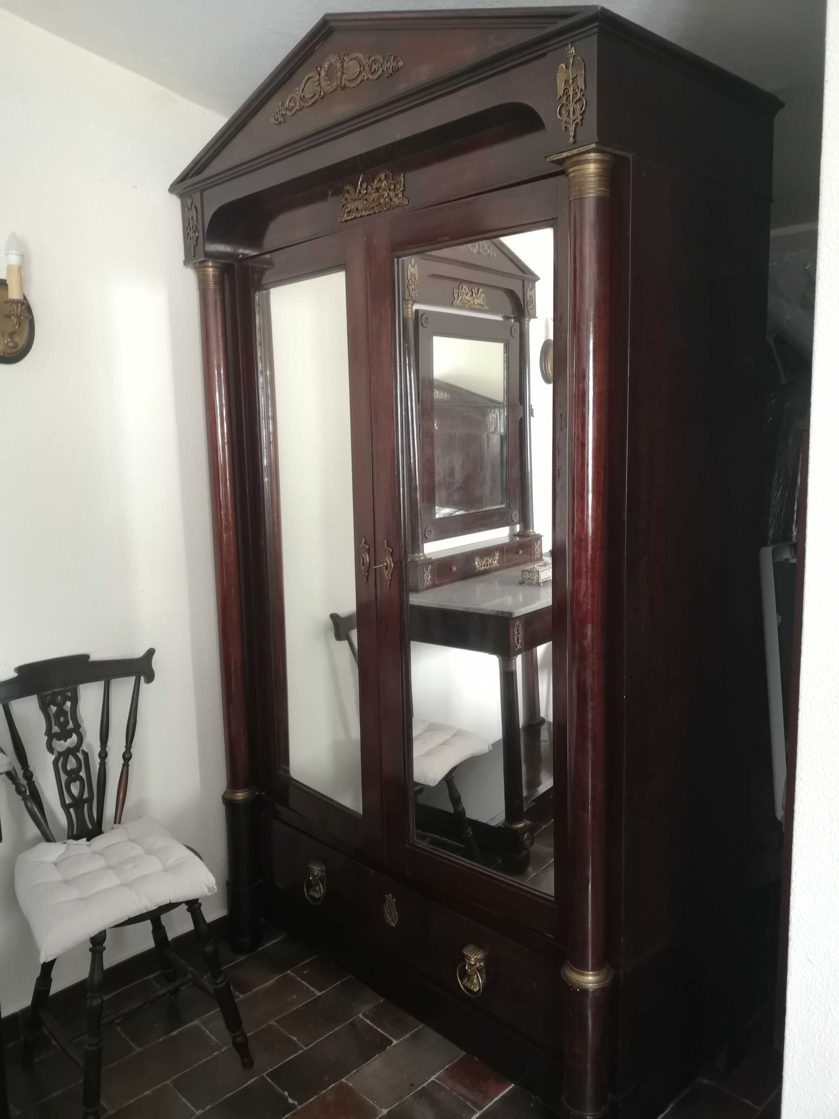 Mobília de quarto completa vintage estilo Império