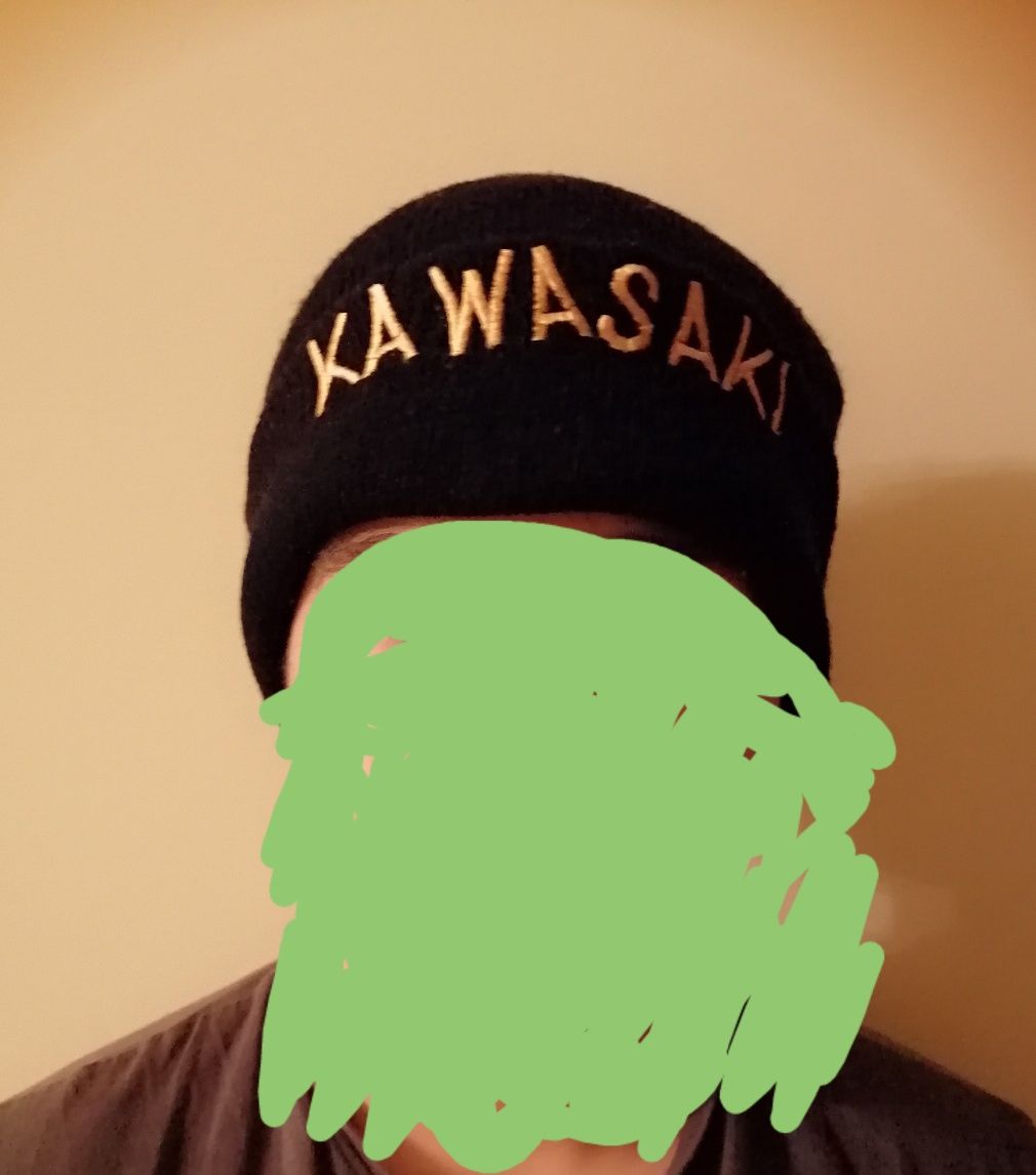 Gorro Kawasaki, preto